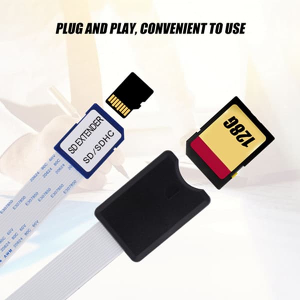 SD til SD-kort Adapter Forlengelseskabel for Bil GPS DVD
