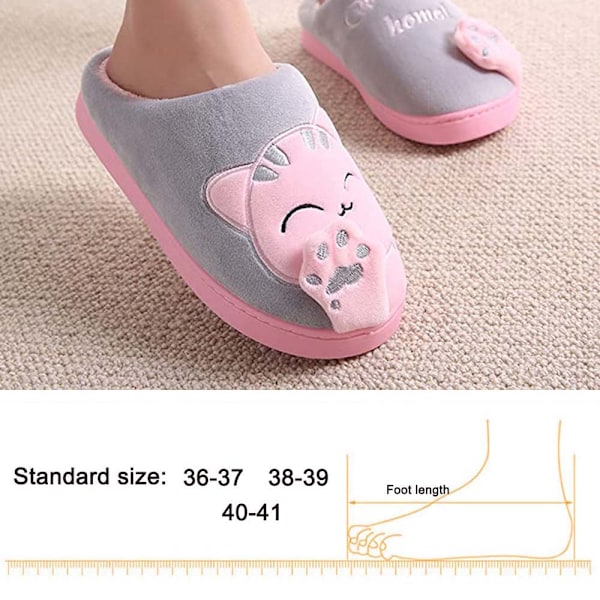 Komforttofflor för kvinnor och män, andningsbara fluffiga Slip-on