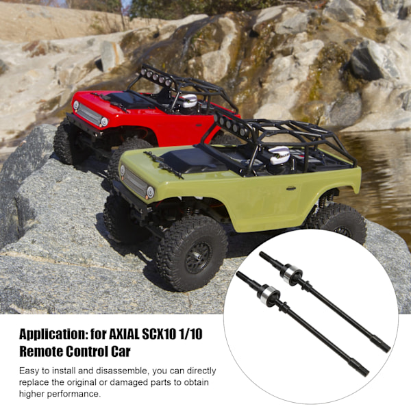 Stål främre drivaxel RC bil uppgradering delar för AXIAL SCX10 1/10 fjärrkontroll bil