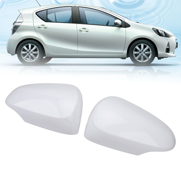 2 st Bakspelsdörrspegelskydd 87945‑52170 Olackerad Vit Ytterbackspegelkåpa för Prius C 2012 till 2018