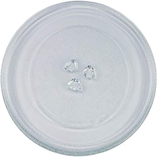Mikrovågsugnsplatta Ersättning, Universell Passform För Vanliga Mikrovågsugnar, Förtjockat 5Mm Värmebeständigt Glas, 24.5Cm Diameter, Robust Hållbarhet, Diskmaskin