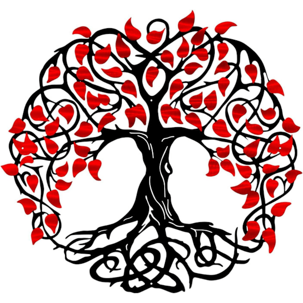 Återanvändbar DIY Hantverksstencil, Keltiskt Livets Träd Mönster, Lägg Till Kreativ Touch Till Dina Projekt Med Precision Och Lätthet (Iron-Tree 2)