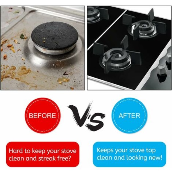 Teflon gasspiskök Teflon-skydd, förnybar gasspisköksmatta, non-stick skärmskydd, snabb rengöring