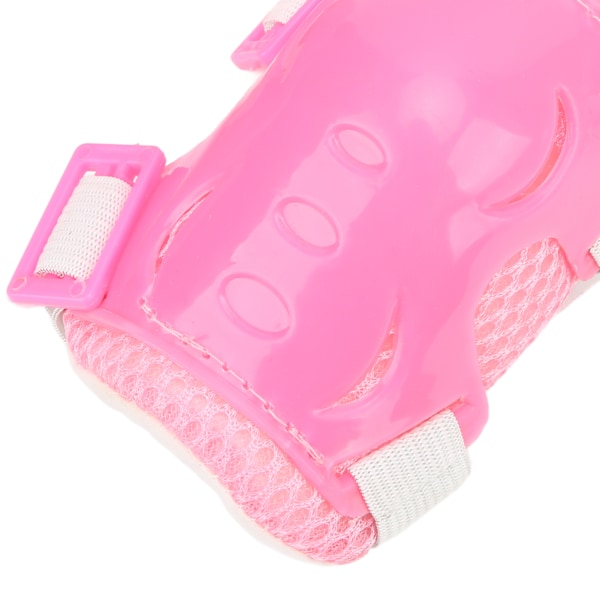 6 st / set rullskridsko skyddsutrustning justerbar knä armbåge handflata skydd för 6-18 år gammal rosa