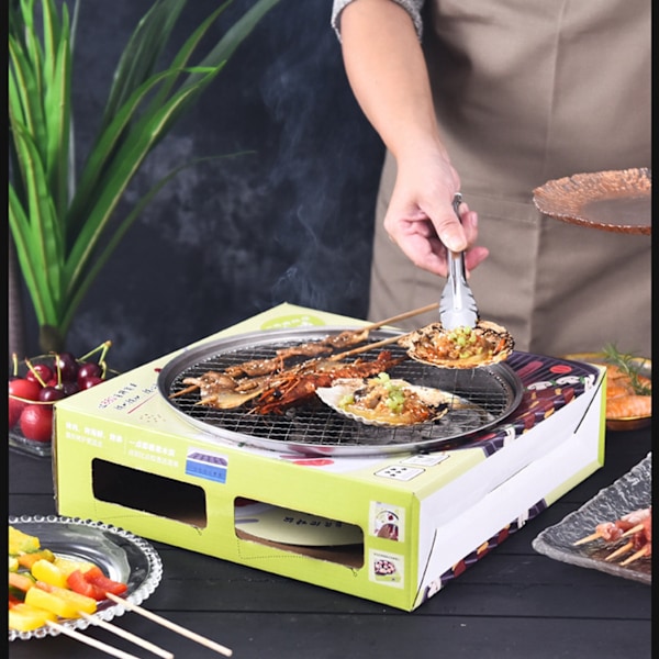 Diskret Engångsgrill, Non-stick Grillplatta Erbjuder Oöverträffad Bekvämlighet för Dina Frekventa Utomhusfester