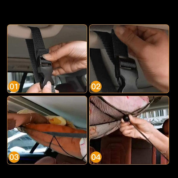 Bagage nät bil för förvaring, pappersnäsduk låda bil nät bil tak bagage nät lock bagage nät bil tak tak universell nätväska för bilar fyra tak