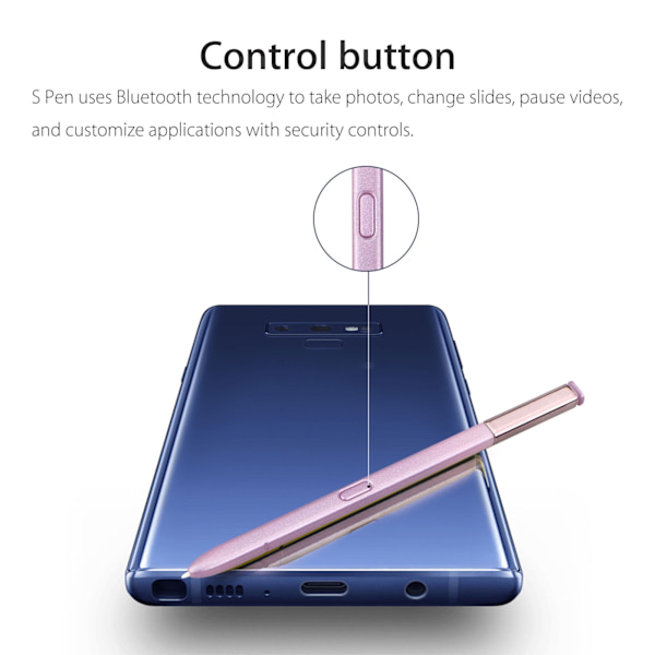 Lila Touch Stylus Pen för Samsung Galaxy Note 9 LCD Touch Screen Stylus Pen Ersättning S Pen för Samsung Galaxy Note 9