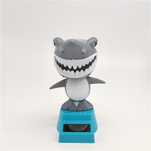 Soldrivna dansleksaker Bobble Head Leksak Hajdocka Djurdansfigur