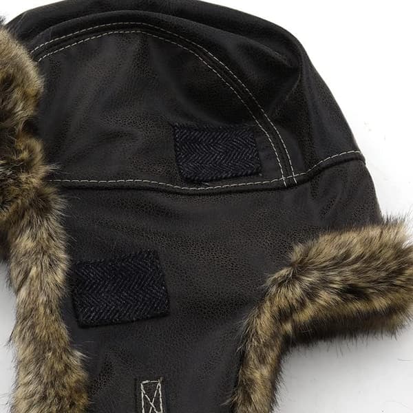 Faux Fur Vinterhue Vinter Jagthat Vindtæt Pilothat Hat Ri
