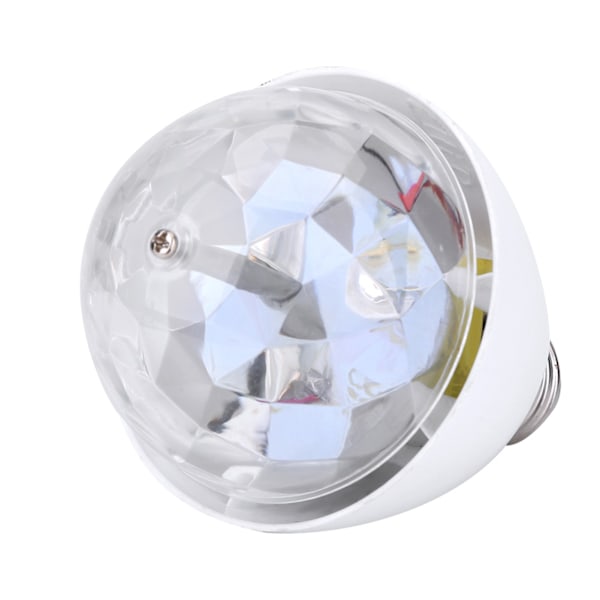 Disco-inspirerad LED-lampa, Premium LED Fullfärg Roterande Kristallkula Lampa för E27 Sockel, Energibesparande Discolampa med Automatisk Rotation