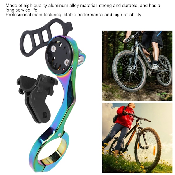 Färgglad galvaniserad cykelcomputer förlängd fästehållare i aluminiumlegering