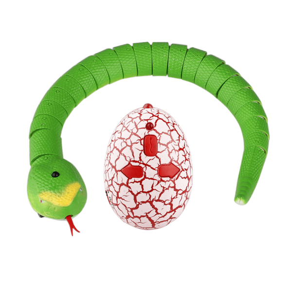 Realistisk fjärrstyrd RC-ormleksak med äggformad infraröd kontroll (grön)