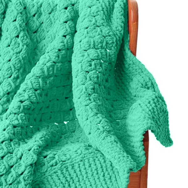 Blanket Brights™ #6 Super Chunky Polyestergarn, Grön 300 g, 201 meter (4-pack)