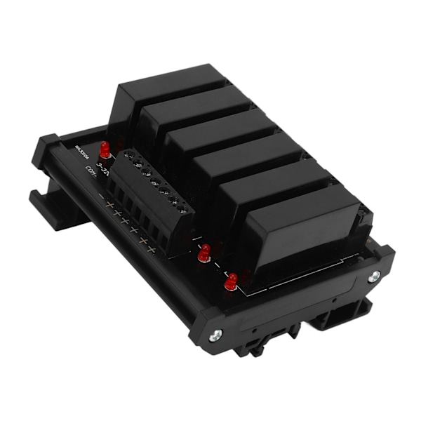 6-kanals DC till AC Solid State Relä 3‑32VDC Ingång 5‑8A 24‑480VAC Last Solid State Relä SSR-modul
