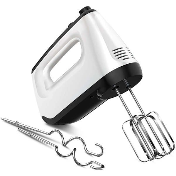 Ultra Power 300W Elektrisk Handmixer, 6-Hastighetskontroll & Turbo Boost, Helt Ren Kopparmotor, Ergonomisk Design För Bekvämt Grepp, Snäpp-På Förvaring