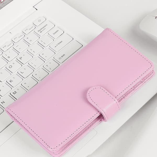 iPhone X/Xs - Ekte Lær Etui - Rose Rosa
