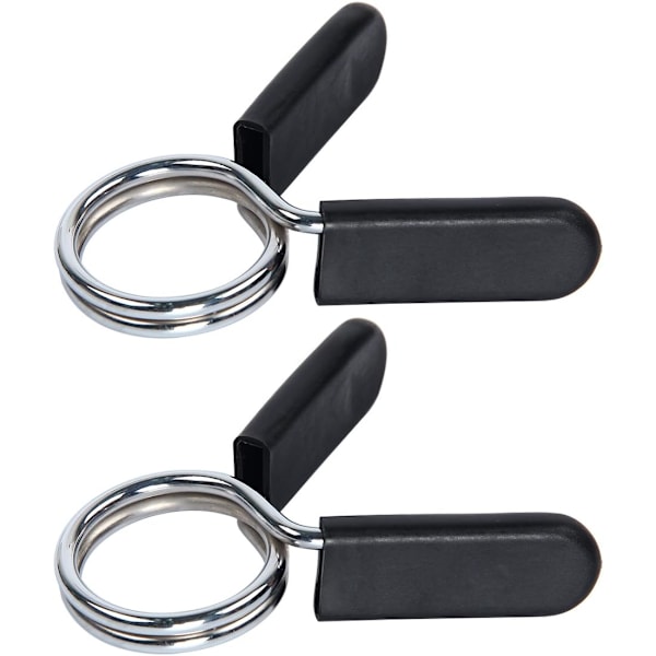 2-pack 30 mm hantel fjäderlås hantel fjäderkrage med gummihandtag