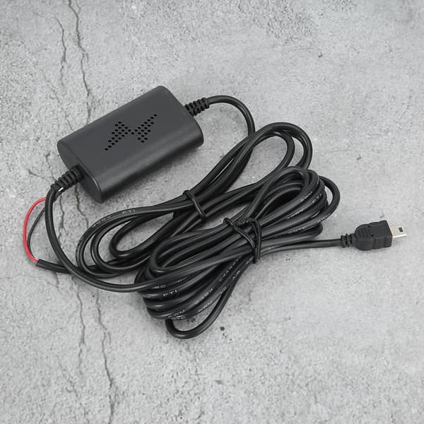 Dash Cam Hardwire Kit 12v 24V til 5V 2.5A Rett Mini USB Step Down Linje for Parkeringsovervåking
