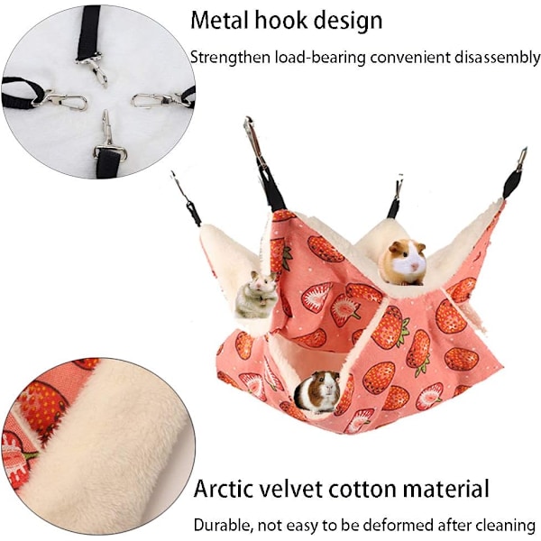 Söt Design Hängande Burleksak för Iller, Hamster: Lätt att Hänga med Bred Användning, Mjukt Material Erbjuder Oöverträffad Komfort