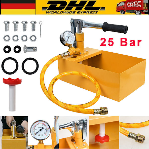 Fyllningspump 25bar handpump testpump testpump värmevattenpump sol