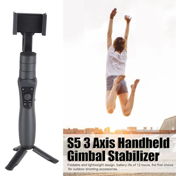 Professionell Gimbal Stabilisator För Smartphones, Avancerad Gyrostabilisering Säkerställer Ultrajämn Video, Lättviktig Och Vikbar Design, Idealisk För