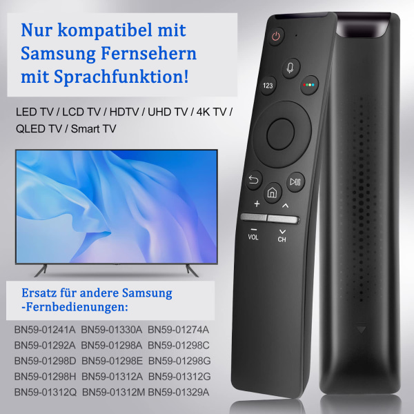 Samsung-Smart-TV-Fjärrkontroll, BN59-1266A Samsung Fjärrkontroll