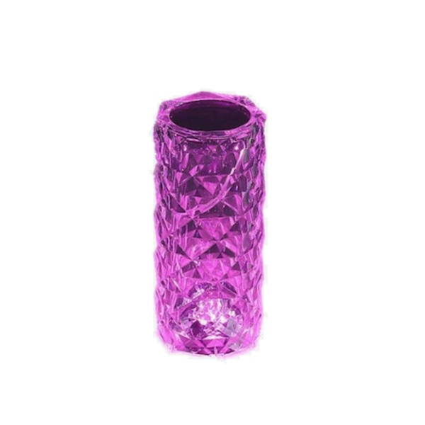 Kristall LED-bordslampa, Crystal Diamond AhaPrint, RGB 16 färger, touch-kontroll, 1500mah batteri - 12 timmars användning, USB-C-laddning