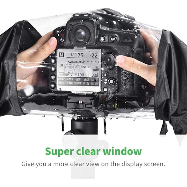 Regnskydd för kamera - Vattentätt skyddande fodral, lämplig för Canon, Nikon, DSLR-reflektion