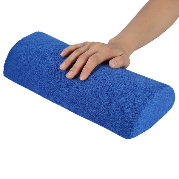 Ny professionell handstödskudde nagelkonstbehandling manikyr tvättbar mjuk kudde kunglig blå