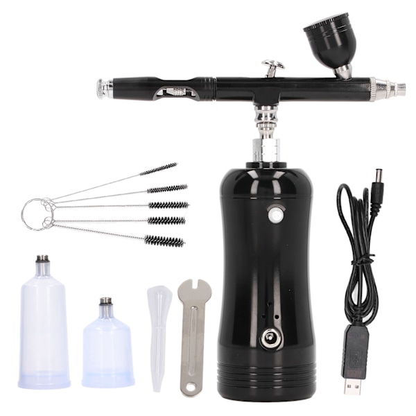 Professionell Airbrush Kit för Multifunktionella Användningsområden, Mångsidigt Sprutpistolset med Justerbar Kontroll för Tatuering, Nagelkonst, Tårta