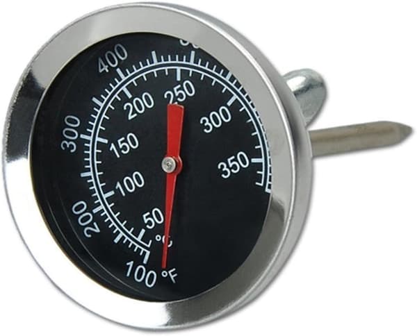 Ovntermometer i rustfrit stål til grill og rygeovn