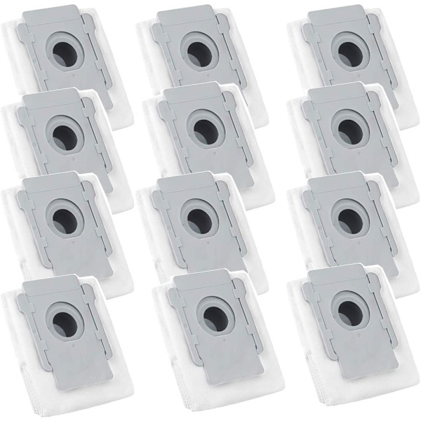 12 st dammsugarpåsar, kompatibel med Roomba i7 i7+ / i7 Plus E5 E6 S9 S9+ / S9 Plus dammsugare.