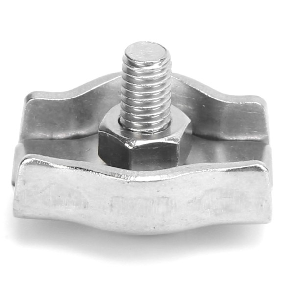 5PCS Repklämma Simplex Rostfritt Stål Marin Hårdvara Fixering för Skogsbruksmaskiner 6mm/0.24in