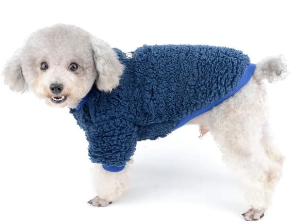 Husdjurskläder Vinter Varm Fleecejacka för Liten Hund Fleece Pullover