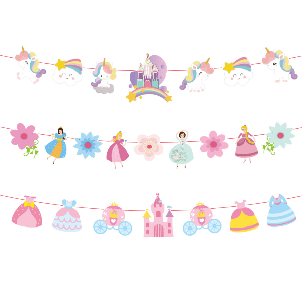 tecknad prinsessa dekoration prinsessa tema fest inredning födelsedag