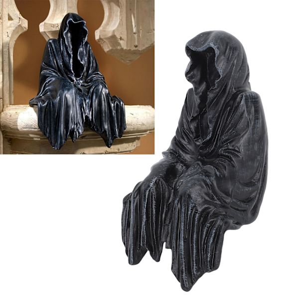 Utomhus trädgårdsdekor i harts, Halloween trädgårdsdekoration staty för hemmet, figurer utomhus, trädgård, uteplats, gräsmatta, prydnader, spöke