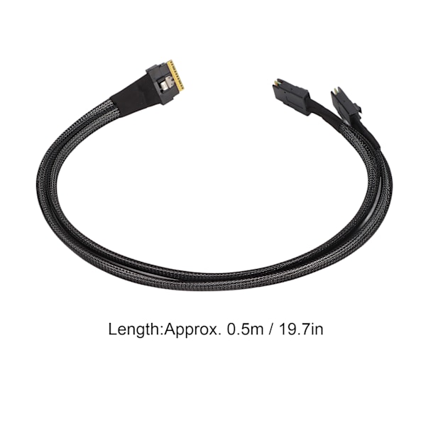 Mini-Sas till Sata Adapterkabel, Kompatibel Med Sas 3.0 Och Backplane, Högdensitets Sas Hd För Dataserver Och Arbetsstation