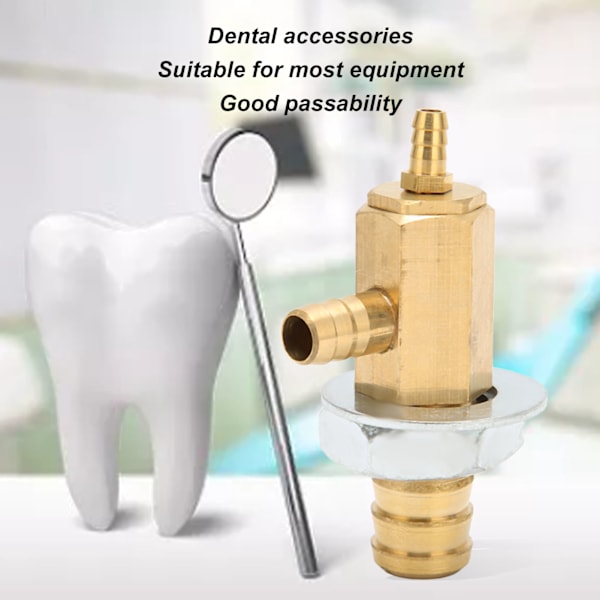 Professionell Dental Omkopplingsventil, Högdensitets Koppar Kontrollventil för Stolenhet Turbin, Exakt Vattentrycksreglerande Neddragbar Strömbrytare