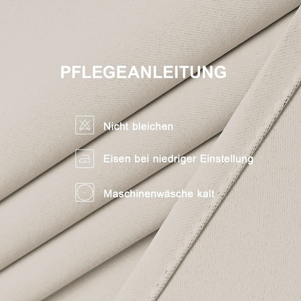 Set med 2 värmeisolerade supermjuka gardiner fönsterbehandling mörkläggningsgardiner för sovrum/vardagsrum/barnrum