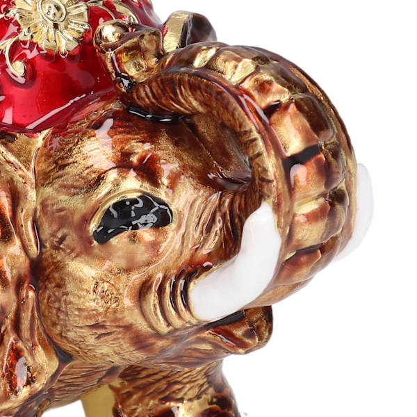 Askkopp Europeisk stil Retro Elefant Sfärisk Zink Legering Dammsamlare med lock