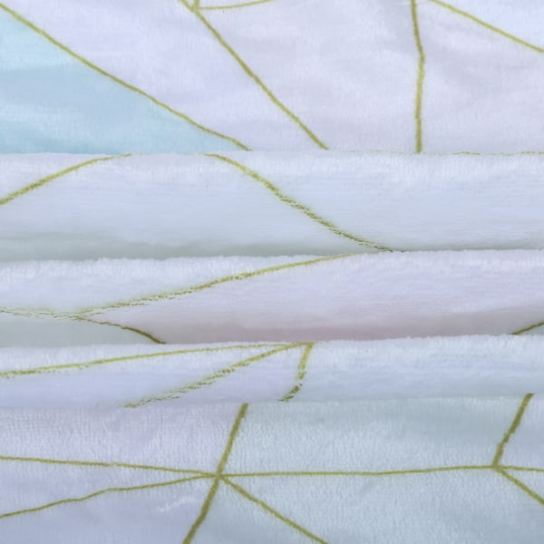 Mjuk flanellfilt Tryckt förtjockad filt Sängkläder för soffa Säng Hushållsartiklar 100 x 130 cm