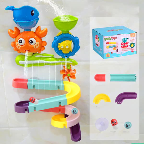 Babybadeleker for barn, krabbebadekarleker, muggfrie badeleker med sugekopper, egnet for småbarn, babybadeleker style 5