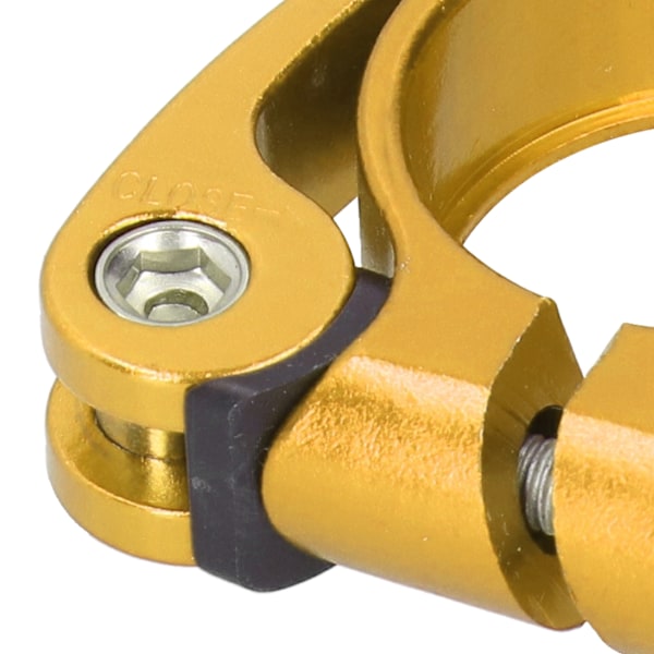 2 st/set 31,8 mm cykelsadelstolpe klämma snabbspänne för 27,2 mm cykelsadelstolpe guld