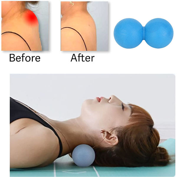 Jordnötsmassageboll, används för muskel-fascia-release, smärtpunkt