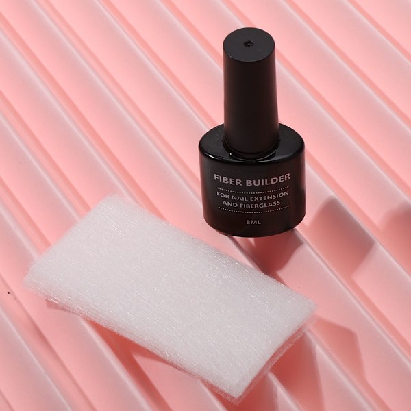 Mjölkvit Gel Nagellack, Fiberberikad Byggbasgel För Starkare Naglar, Giftfri Formula Främjar Hälsosam Tillväxt, Snabb Applicering För