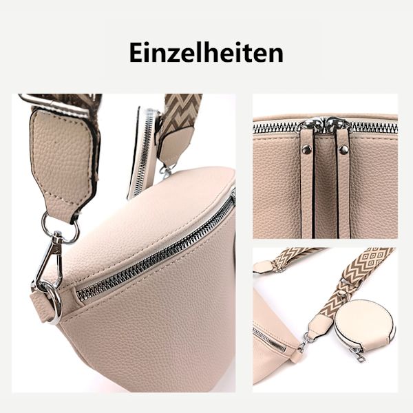 Axelväska Dam liten midjeväska Dam snygg crossbody bred rem Ljusgrön Skicka kreditkortspaket