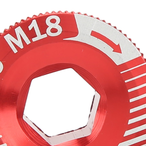 Cykelvevarmskruv i aluminiumlegering M18 Vevarmsfixeringsskruv Cykelvevpartibult M18 Röd