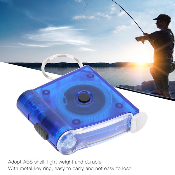 Måttband 100 cm fiskerimätverktyg med LED-ljus utomhus fisketillbehör mätverktyg