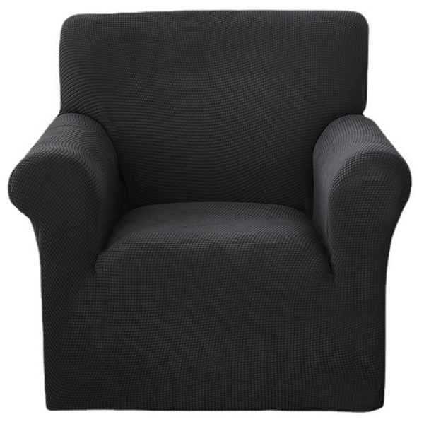 Stretch Recliner Chair Slipcover Elastisk Full Slipcover; Elastisk Täckning Solid Färg Soffa Överdrag Ersättning för LAZBOY, Kolgrå