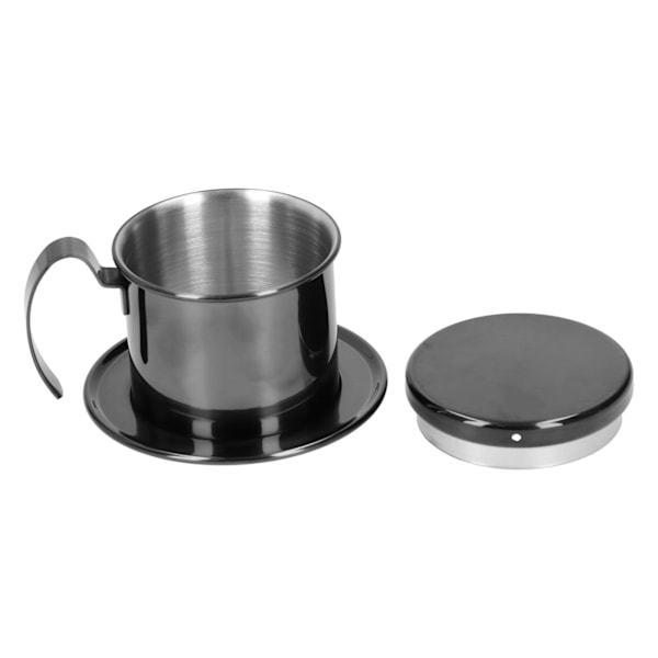 Kaffebehållare 304 Rostfritt Stål Dropp Kaffetillverkare Infuser för Hone Kök Kontorsanvändning Svart